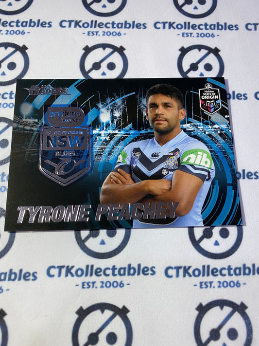 2019 NRL Traders State Of Origin Stars Tyrone Peachey SOO 12/45 NSW
