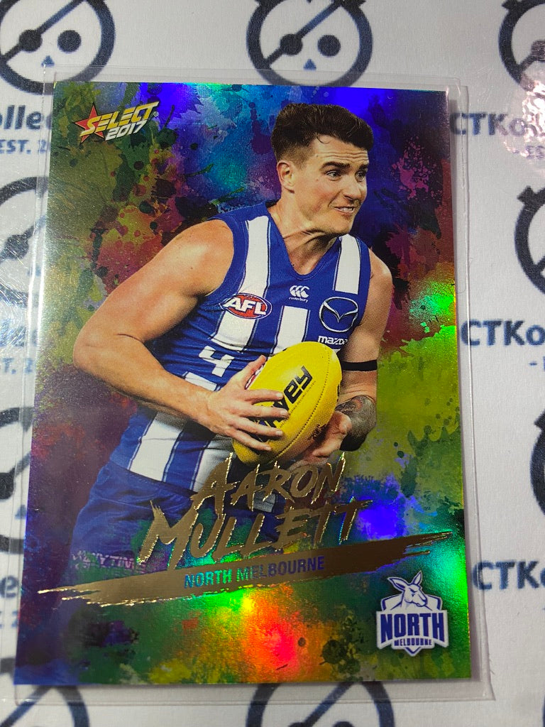 2017 AFL Select Footy Stars Holofoil - #HF105 Aaron Mullett Kangaroos