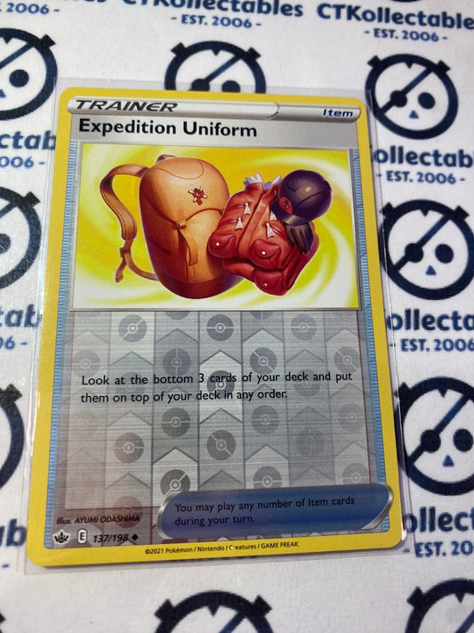 Expedition Uniform Reverse Holo #137/198 Pokémon Card Chilling Reign