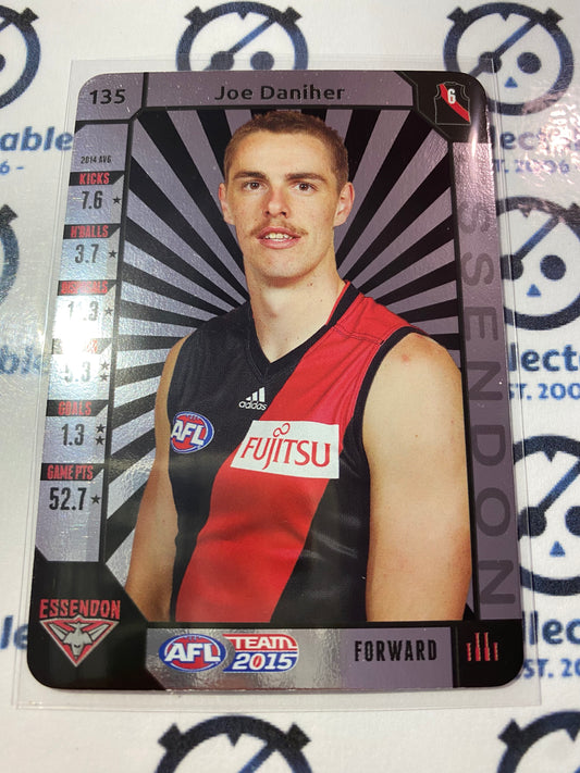 2015 AFL Teamcoach Silver #135 Joe Daniher Bombers