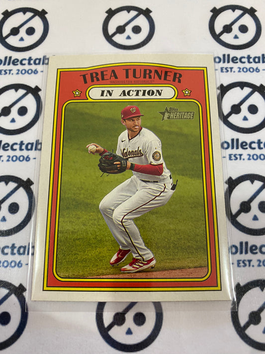 2021 MLB Heritage In Action Trea Turner #184 nationals
