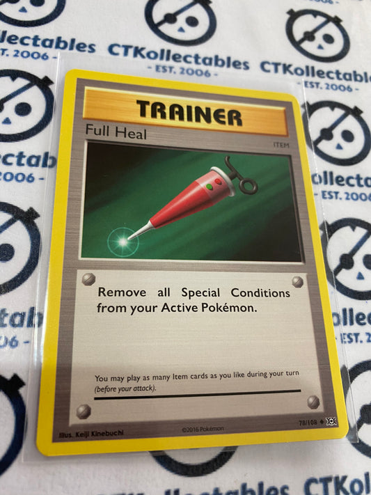 Full Heal #78/108 Base Pokémon Card XY EVOLUTIONS