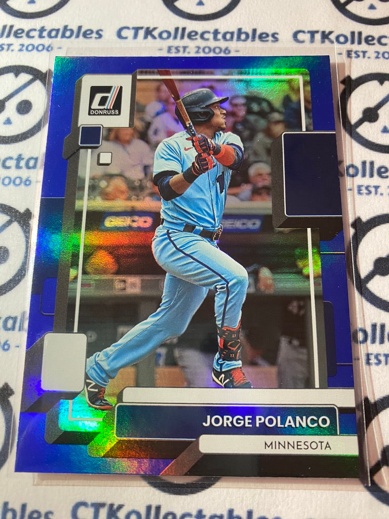 2022 Panini Donruss Baseball Jorge Polanco Blue Foil #131 Minnesota