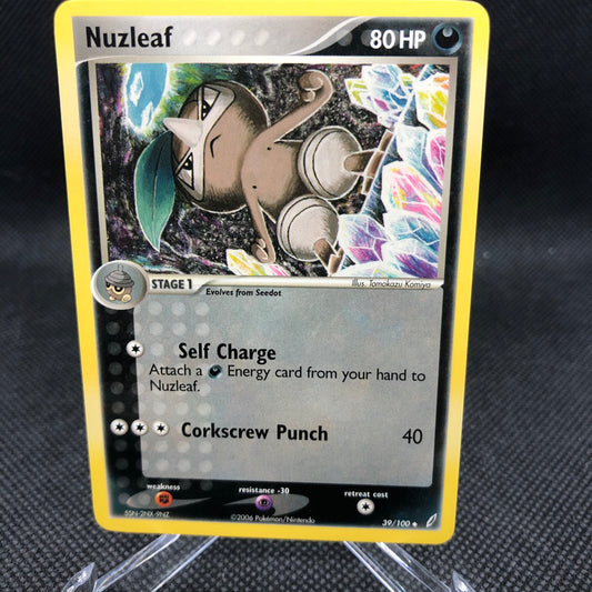 Nuzleaf Base #39/100 EX Crystal Guardians Pokemon Card