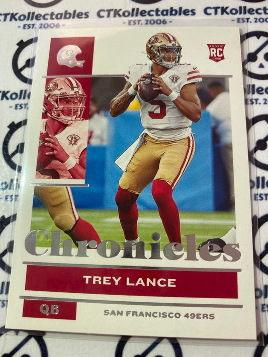 2021 NFL Chronicles Base Trey Lance rookie card RC #77 49ers