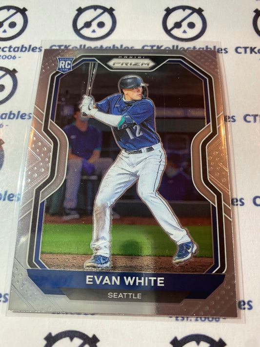 2021 Panini Prizm Baseball Evan White Rc Rookie card #89 Seattle