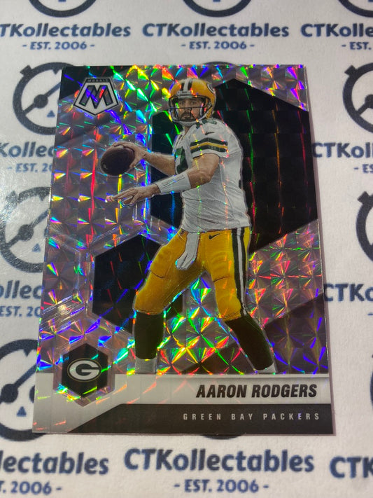 2021 Panini NFL Mosaic Aaron Rogers Mosaic Silver Prizm #79 Packers
