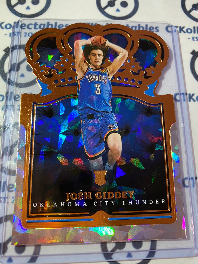 2021-22 Panini Crown Royale Josh Giddey Bronze Cracked Ice RC #11 OKC