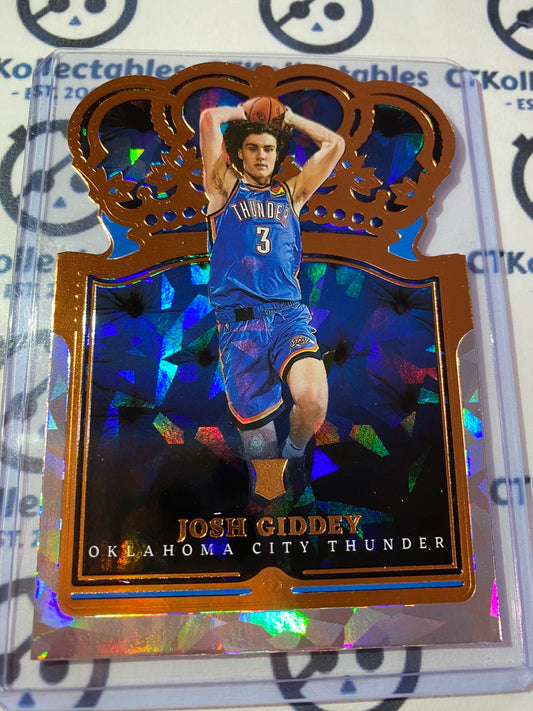 2021-22 Panini Crown Royale Josh Giddey Bronze Cracked Ice RC #11 OKC