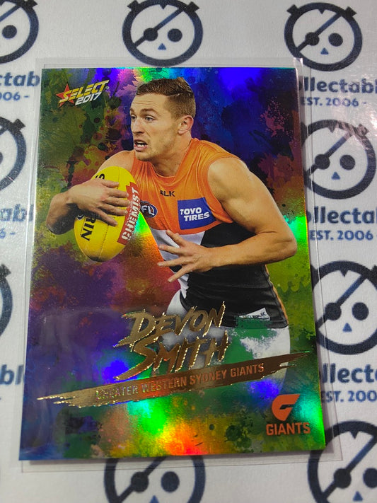 2017 AFL Select Footy Stars Holofoil - #HF79 Devon Smith Giants