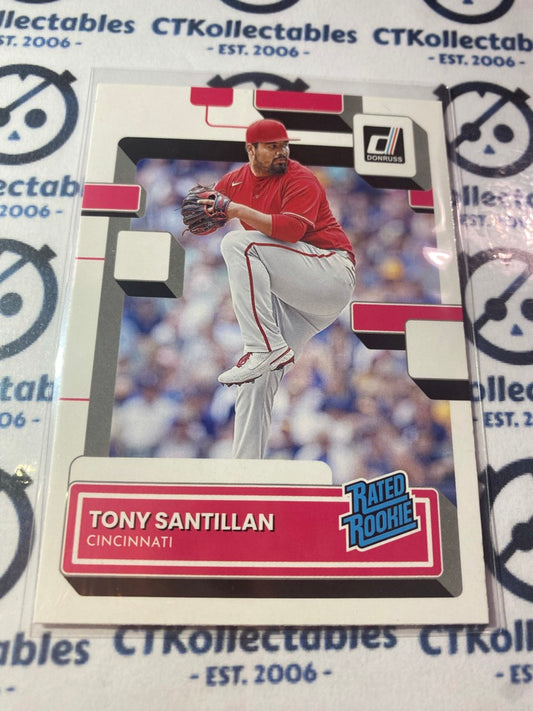 2022 Panini Donruss Baseball Rated Rookie #31 Tony Santillan Cincinnati