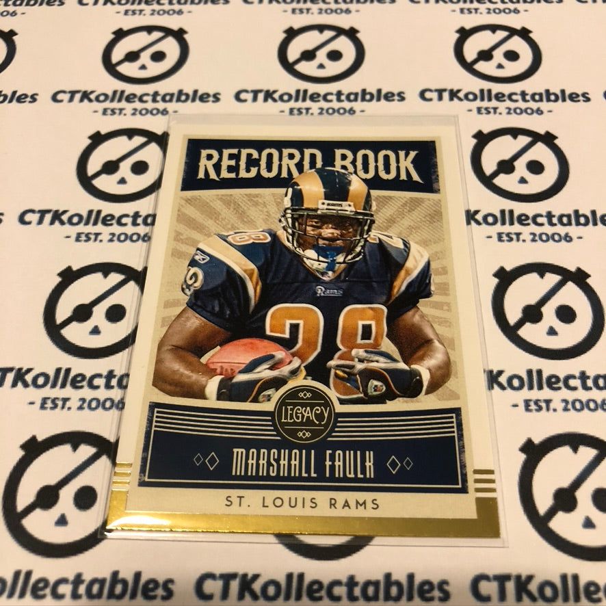 Marshall Faulk RECORD BOOK #RB-MF 2020 NFL Legacy