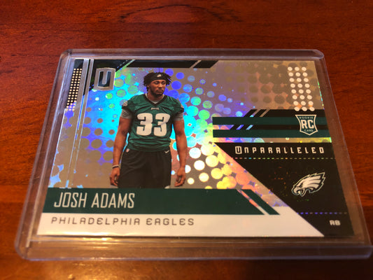 Josh Adams rookie RC #250 2018 NFL Unparalleled