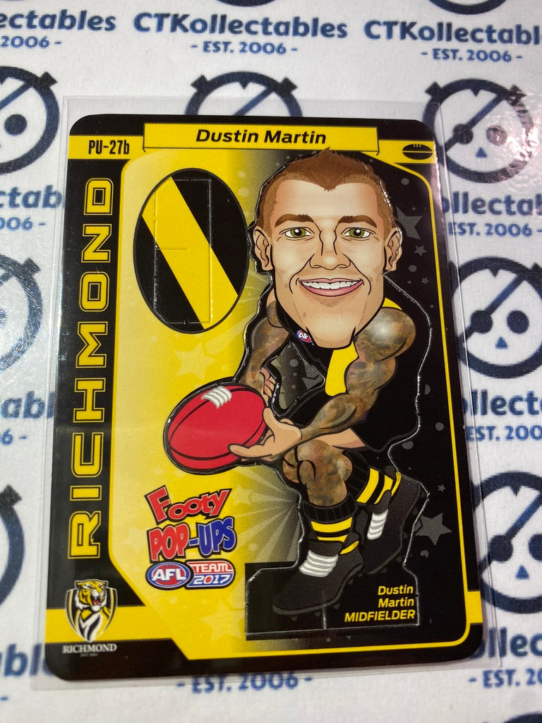 2017 AFL Teamcoach Footy pop-ups #PU-27b Dustin Martin Tigers