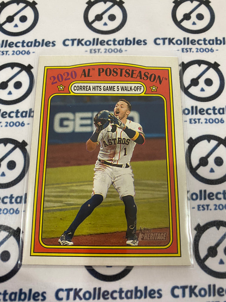 2021 MLB Heritage AL Postseason Correa Hits Game 5 Walk-off #23