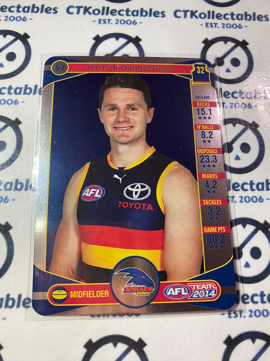 2014 AFL Teamcoach Silver Parallel #57 Patrick Dangerfield Crows