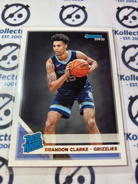 2019-20 NBA Panini Donruss Rated Rookie Brandon Clarke #220 Memphis