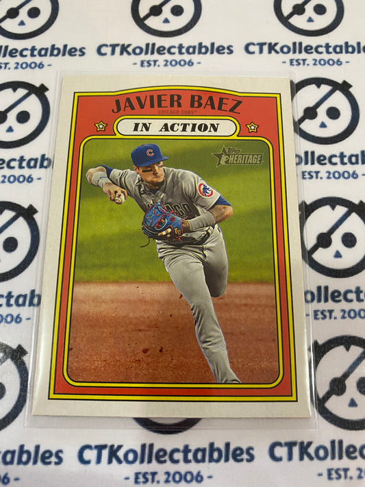 2021 MLB Heritage In Action Javier Baez #52 Cubs
