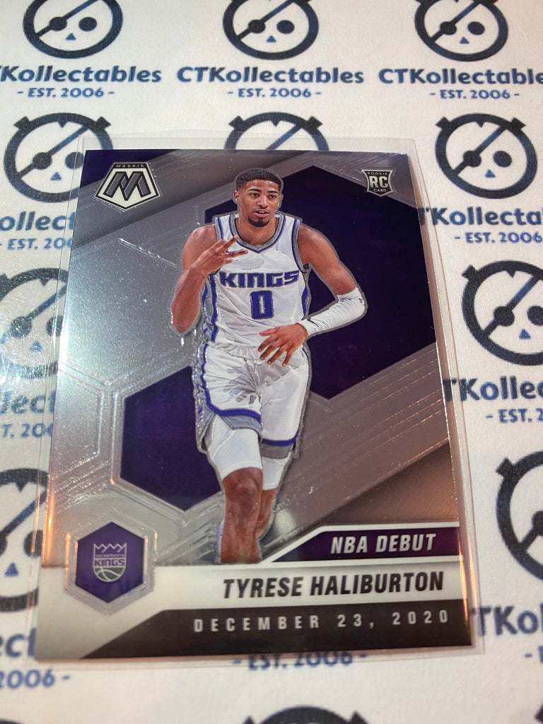 2020-21 NBA Mosaic Tyrese Haliburton Rc NBA DEBUT #264 kings