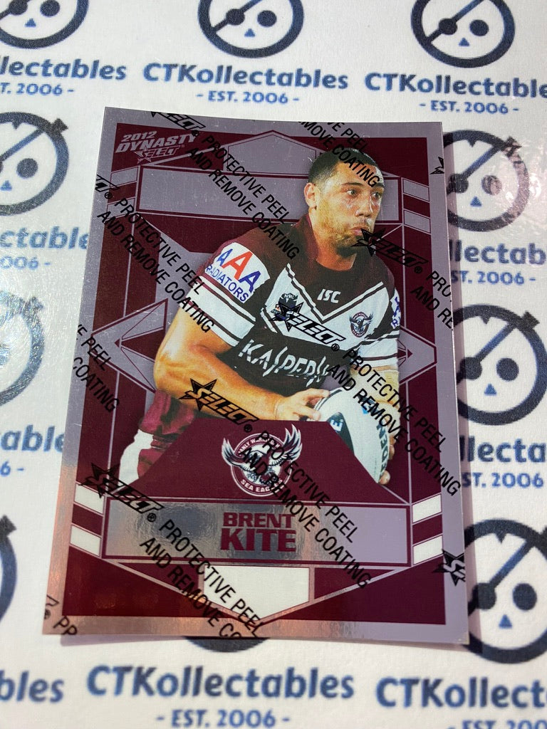 2012 NRL Select Dynasty Silver Parallel #SP70 Brent Kite Manly
