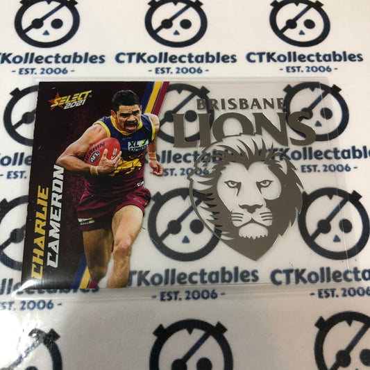 2021 AFL Footy Stars Club Acetate Charlie Cameron #CA6 Lions