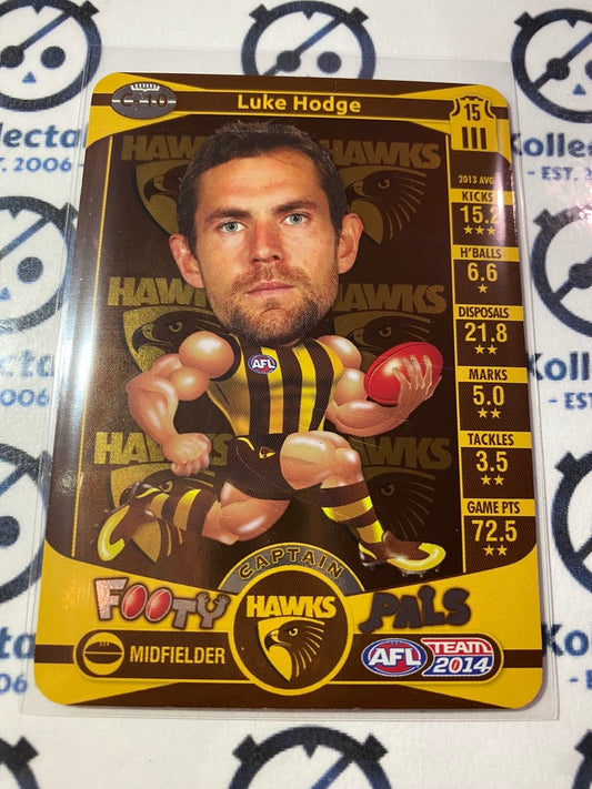 2014 AFL Teamcoach Captain Footy Pals #C-10 Luke Hodge Hawks