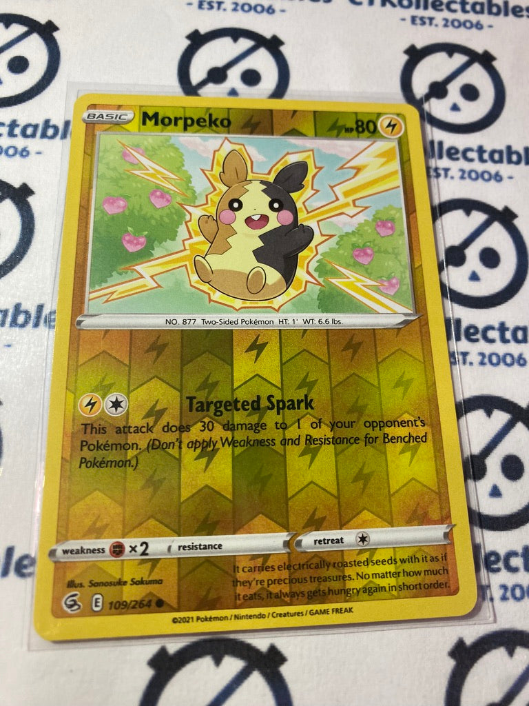 Morpeko Reverse Holo #106/264 2021 Sword & Shield Fusion Strike Pokemon Card
