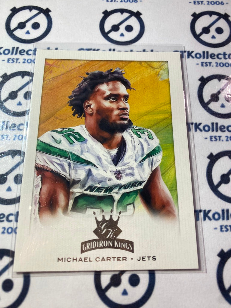2021 NFL Chronicles Gridiron Kings Michael Carter Rookie Card #GK-14 Jets