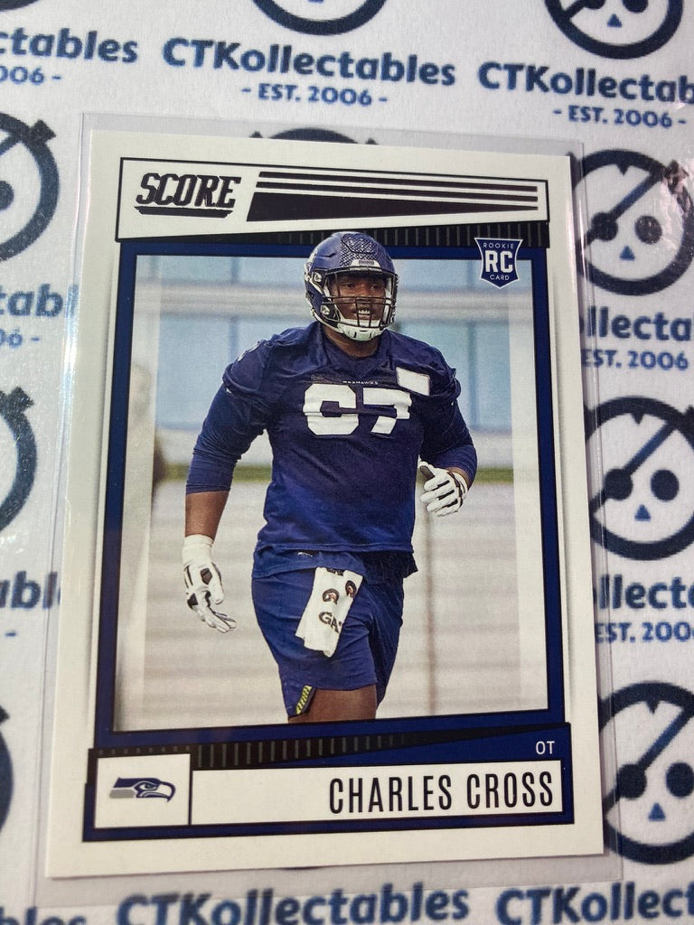 2022 NFL Panini Score Charles Cross Rookie Card RC #321 Seahawks