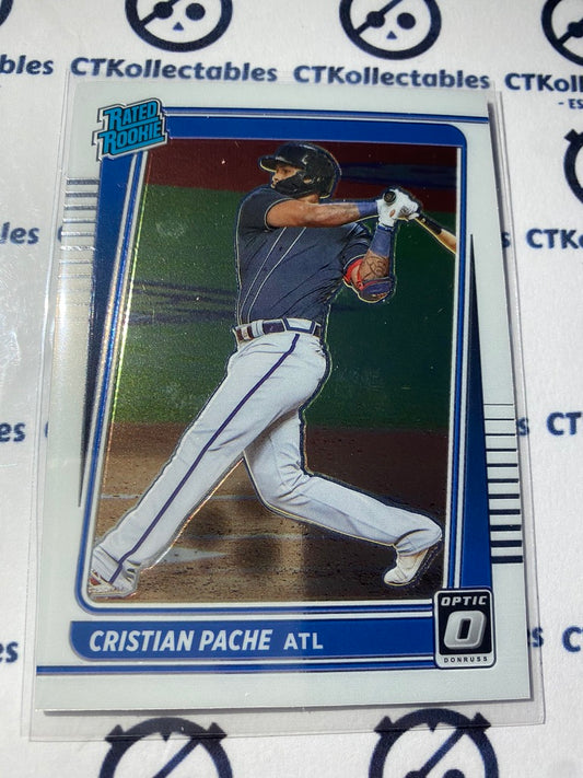 2021 Panini Donruss Optic Baseball Cristian Pache Rated Rookie #31 Atlanta