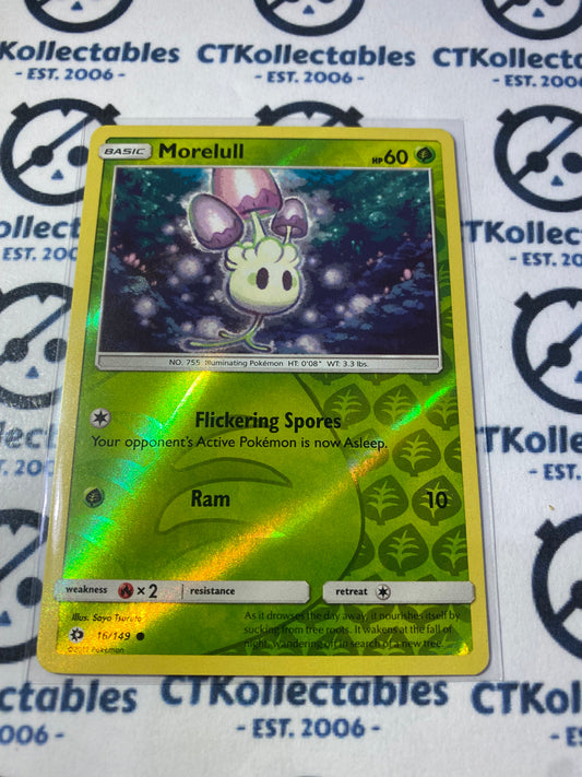 Morelull Reverse holo 16/149 Sun & Moon Pokemon Card