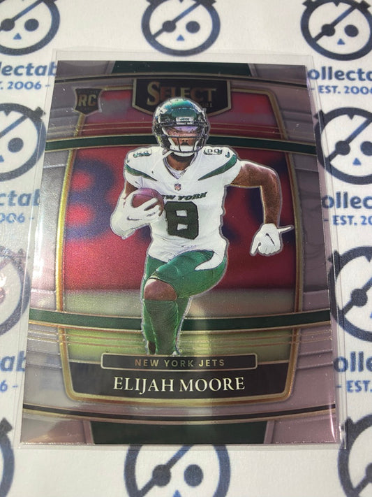 2021 NFL Panini Select Elijah Moore Concourse rookie card RC #56 Jets
