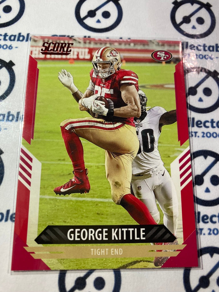 2021 NFL Panini Score Red Parallel Base George Kittle #261 49ers