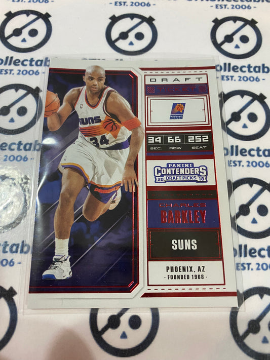 2018 PANINI Contenders Draft Picks Charle Barkley Red #8 Suns