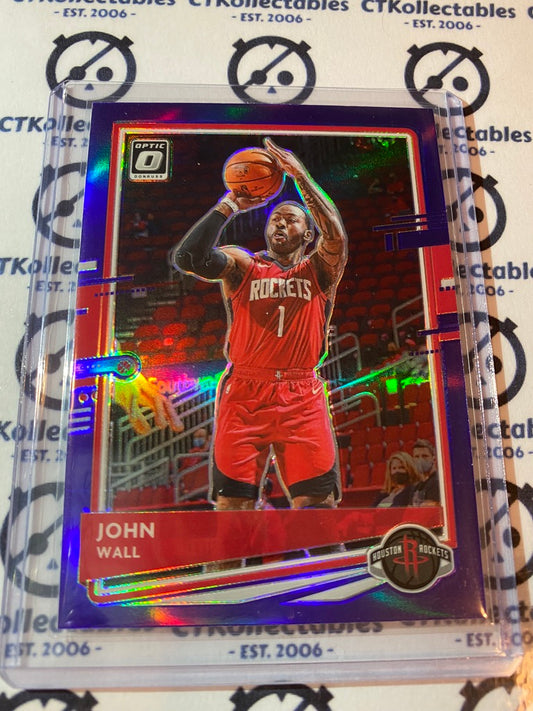 2020-21 NBA Optic John Wall Purple Shock Prizm #53 Rockets