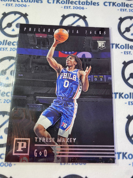 2020-21 NBA Panini Chronicles Panini Tyrese Maxey Rookie Card RC #116 76ers