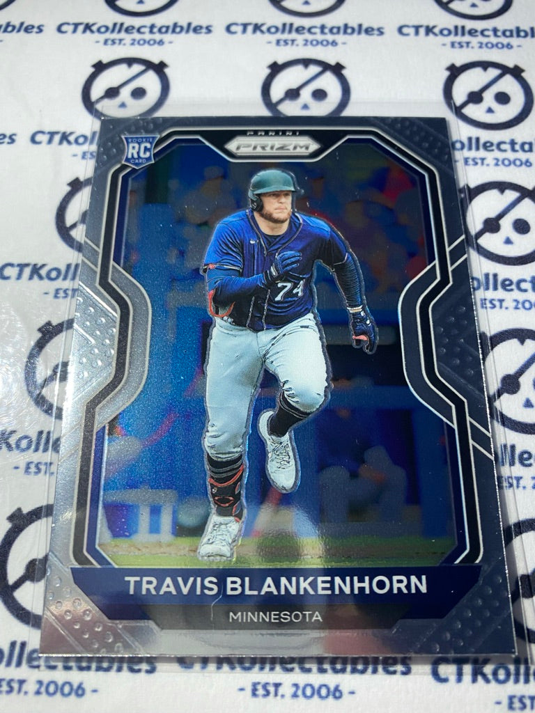 2021 Panini Prizm Baseball Travis Blankenhorn Rc Rookie card #122