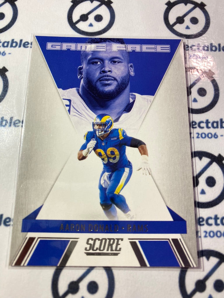 2021 NFL Panini Score Game Face Aaron Donald #GF2 Rams