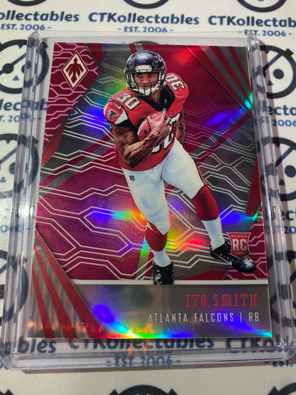 2018 NFL Panini Phoenix Ito Smith Rookie RC Pink Parallel #009/199 Falcons