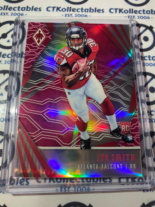 2018 NFL Panini Phoenix Ito Smith Rookie RC Pink Parallel #009/199 Falcons