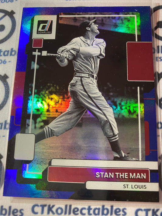 2022 Panini Donruss Baseball Stan The Man Blue Foil #223 St. Louis