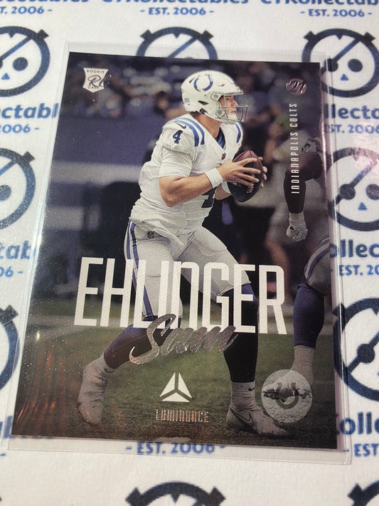 2021 NFL Chronicles Luminance Sam Ehlinger Rookie Card RC #221 Colts