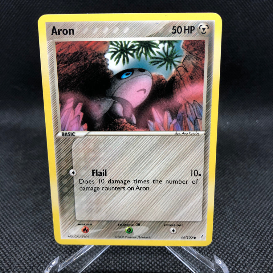 Aron Base #44/100 EX Crystal Guardians Pokemon Card
