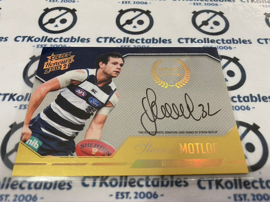2015 AFL Honours 2 Stephen Motlop Certified Signature #227/400 Cats