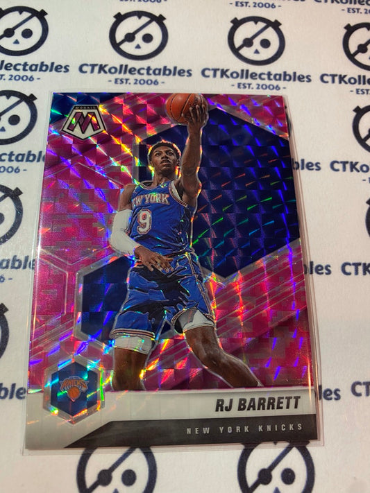 2020-21 NBA Mosaic Pink Prizm RJ Barrett #68 Knicks