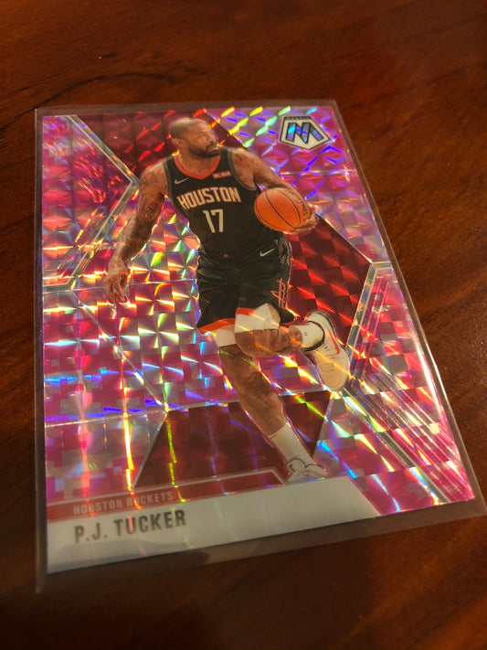 P.J Tucker Pink Mosaic Prizm #124 2019-20 NBA Mosaic