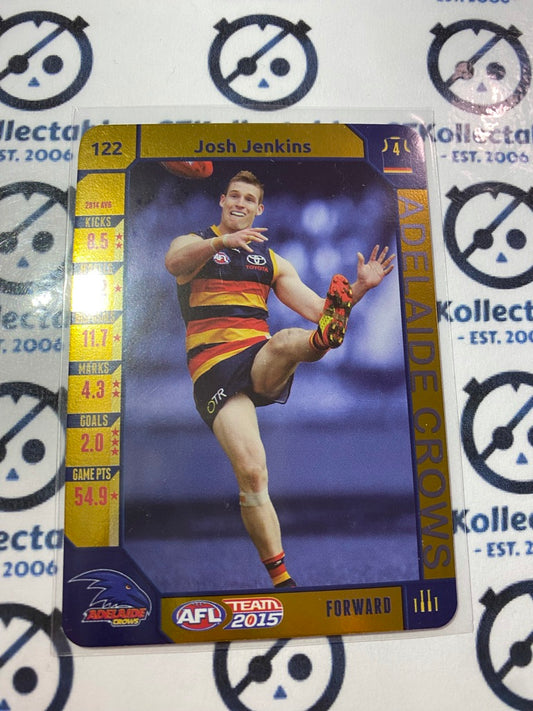 2015 AFL Teamcoach Gold #122 Josh Jenkins Crows