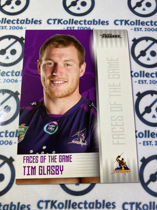 2017 NRL Traders Face Of The Game Tim Glasby F19/48 Storm