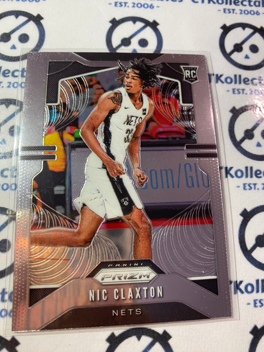 2019-20 Panini NBA Prizm Nic Claxton Rookie Card RC #292 Nets