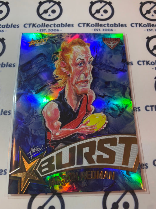 2022 AFL Footy Stars Starburst Ice - Mason Redman SBi20